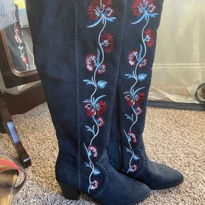 Carlos SANTANA brand knee high boots